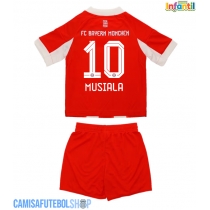 Camisa de time de futebol Bayern Munich Jamal Musiala #10 Replicas 1º Equipamento Infantil 2025-26 Manga Curta (+ Calças curtas)